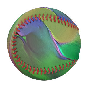 Reliefs mit einer Vorherrschaft aus Gelb und Grün Baseball