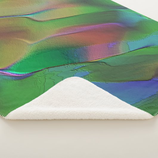 Reliefs mit einer Vorherrschaft aus Gelb und Grün Sherpadecke (3/4)