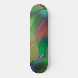Reliefs mit einer Vorherrschaft aus Grün und Gelb Skateboard