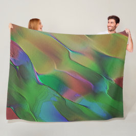 Reliefs mit Vorherrschaft von grün und matt gelb Fleecedecke