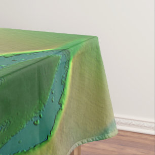 Reliefs mit Vorherrschaft von grün und matt gelb Tischdecke