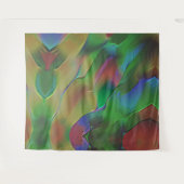 Reliefs mit Vorherrschaft von grün und matt gelb Wandteppich (Vorderseite (Horizontal))