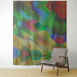 Reliefs mit Vorherrschaft von grün und matt gelb Wandteppich