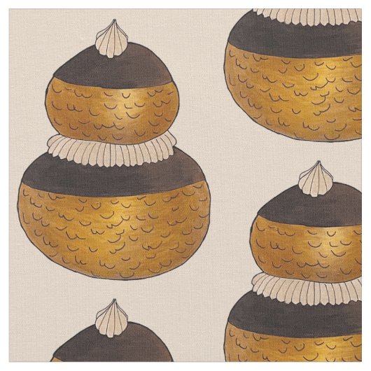 Religiieuse French Choux Konditorei Cream Puff Des Stoff (Nahaufnahme)
