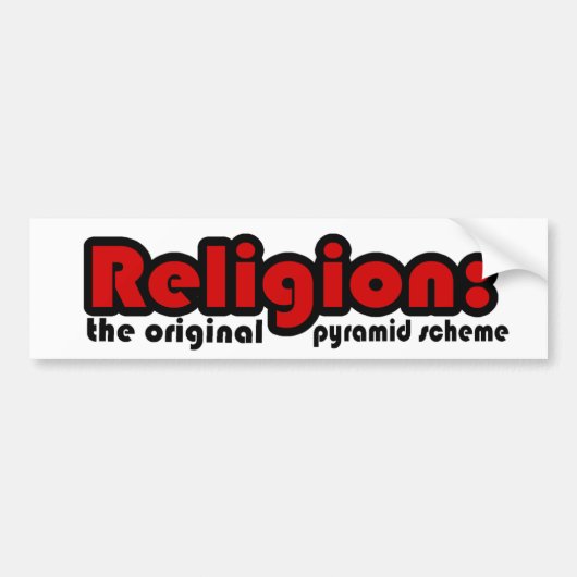Religion Autoaufkleber (Vorne)