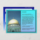 Religion, Besucher nach Jerusalem Postkarte (Vorne/Hinten)