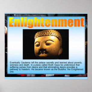 Religion, Buddhismus, Erleuchtung Poster