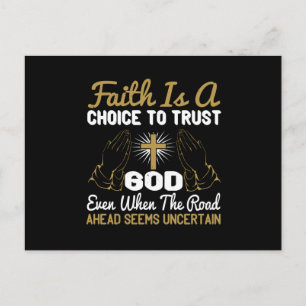 Religion - Der Glaube ist eine Wahl des Vertrauens Postkarte