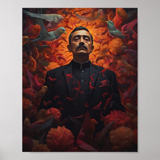 Religion Gift Mexiko Jesus Malverde Poster (Vorne)