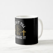 Religion - Glaube es, bis du es schaffst Kaffeetasse (VorderseiteRechts)