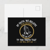 Religion - Glauben, dass Gott nicht lügen wird Postkarte (Vorne/Hinten)