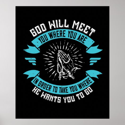 Religion - Gott ist in uns am meisten verherrlicht Poster (Vorne)