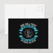 Religion - Gott ist in uns am meisten verherrlicht Postkarte (Vorne/Hinten)