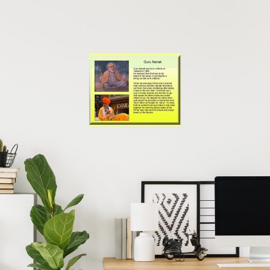 Religion, Guru Nanak Poster (Heimbüro)