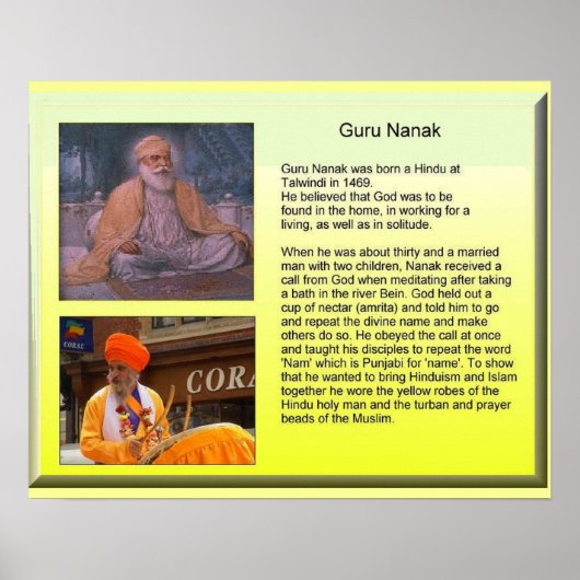 Religion, Guru Nanak Poster (Vorne)