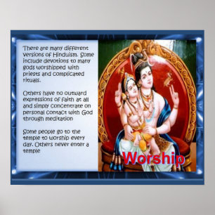 Religion, Hinduismus, Anbetung Poster