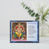 Religion, Hinduismus, Ganesha Postkarte (Stehend Vorderseite)