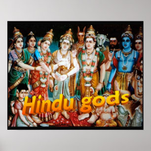 Religion, Hinduismus, hinduistische Götter Poster