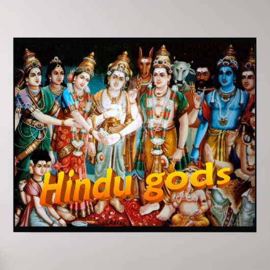 Religion, Hinduismus, hinduistische Götter Poster (Vorne)