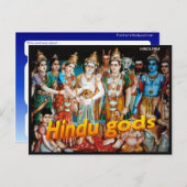 Religion, hinduistische Götter Postkarte (Vorne/Hinten)