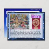 Religion, indische Hindu-Götter, Shiva Postkarte (Vorne/Hinten)