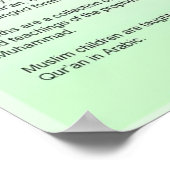 Religion, Islam, heilige Bücher Poster (Ecke)