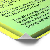 Religion, Islam, Makkah Poster (Ecke)