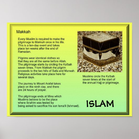 Religion, Islam, Makkah Poster (Vorne)
