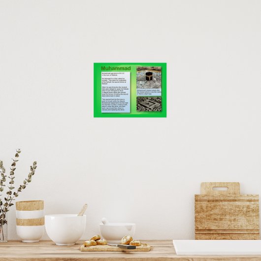 Religion, Islam, Mohammed Poster (Küche)