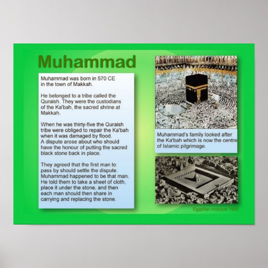 Religion, Islam, Mohammed Poster (Vorne)