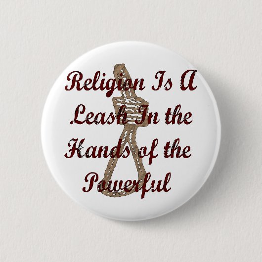 Religion ist eine Leine Button (Vorderseite)
