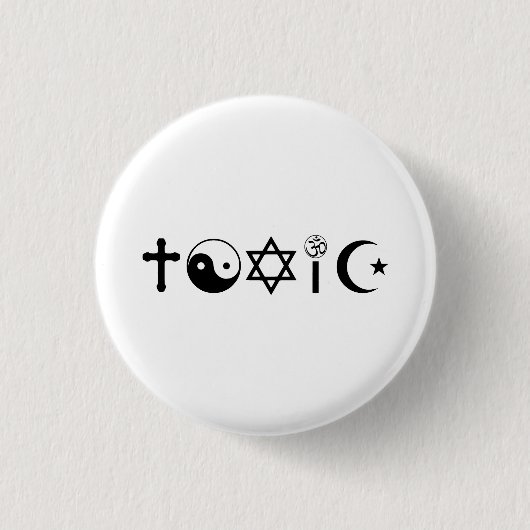 Religion ist giftiger Freethinker Button (Vorderseite)