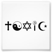 Religion ist giftiger Freethinker Fotodruck (Vorne)