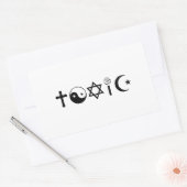 Religion ist giftiger Freethinker Rechteckiger Aufkleber (Umschlag)