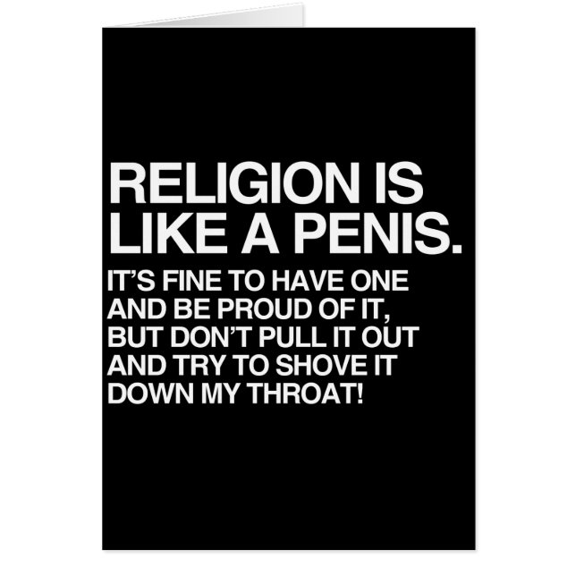 RELIGION IST WIE (Vorne)