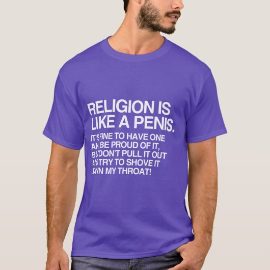 RELIGION IST WIE T-Shirt (Vorderseite)