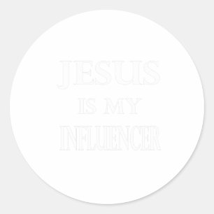 Religion - Jesus ist mein Einflussfaktor Runder Aufkleber