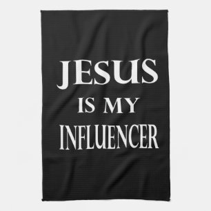 Religion - Jesus ist mein Influencer Geschirrtuch