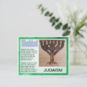 Religion, Judentum, Shabbat Postkarte (Stehend Vorderseite)
