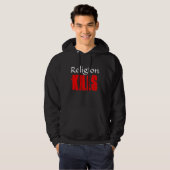 RELIGION KILLEN SCHWARZHEIDE HOODIE (Vorne ganz)