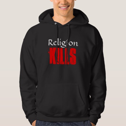 RELIGION KILLEN SCHWARZHEIDE HOODIE (Vorderseite)