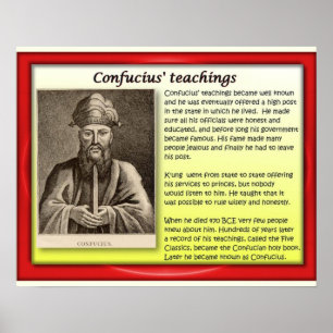 Religion, Konfuzianismus, Lehren 1 Poster