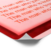 Religion, Konfuzianismus, Redewendungen des Konfuz Poster (Ecke)