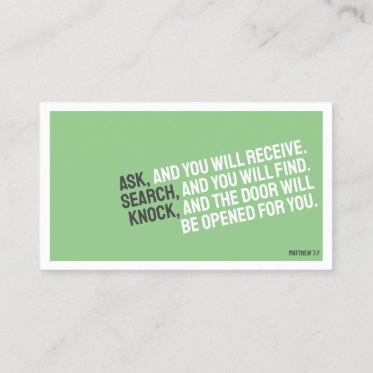 RELIGION Minimalistische Visitenkarte (Rückseite)