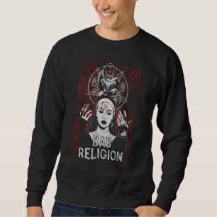Religion Nonne Böse Nonne Roter Satan Sweatshirt