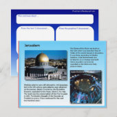 Religion, Pilger nach Jerusalem Postkarte (Vorne/Hinten)