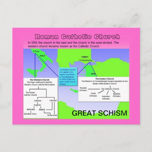 Religion, römisch-katholische Kirche, Großer Schis Postkarte (Vorderseite)