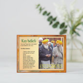Religion, Schlüsselglauben Postkarte (Stehend Vorderseite)