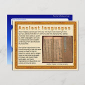 Religion, Schriften, alte Sprachen Postkarte (Vorne/Hinten)