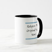 Religion: The Original Fake News Mug Tasse (VorderseiteRechts)
